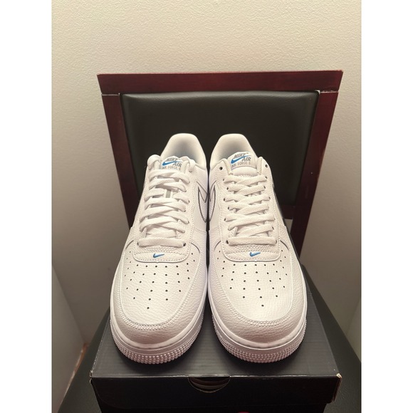 New Nike Air Force 1 07 White Cool Grey Mens Size 11.5 Shoes Sneakers - Picture 3 of 7